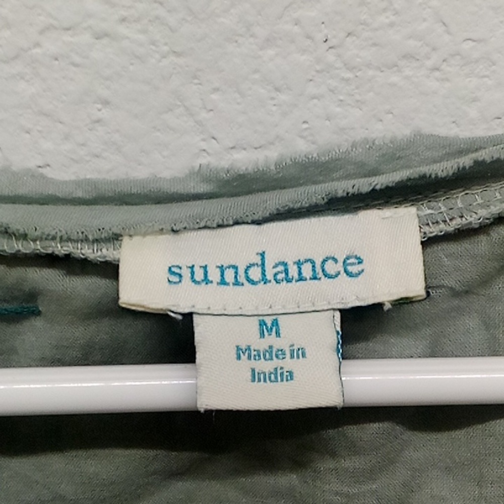 Sundance Green Floral Short Sleeve Shirt - Picture 3 of 5
